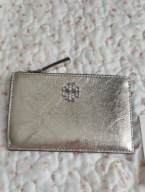 Tory Burch Metallic silver Cardholder Wallet
